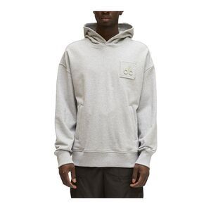 Moose Knuckles Hoodie Brooklyn Unisex Adults Grey Melange M13US662 Pullover Long